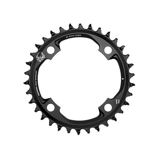 X-SYNC 2 94mm Light E-MTB, Chainring, Teeth: 30, Speed: 12, BCD: 94, Bolts: 4, Single, Aluminum, Black