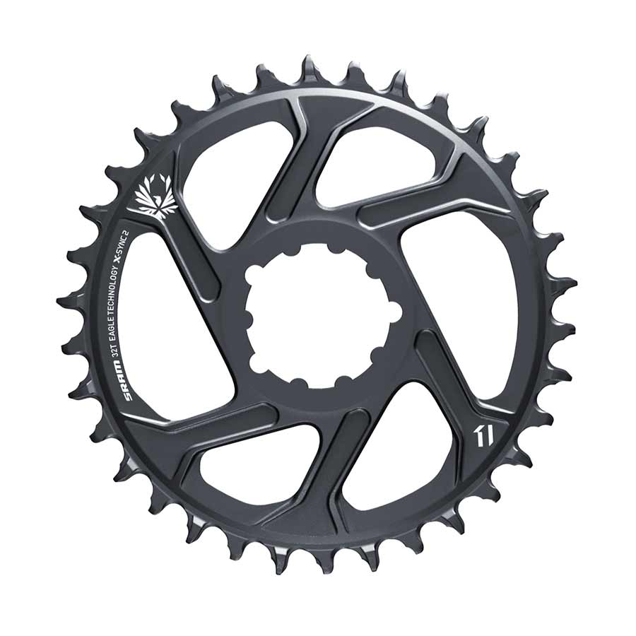 GX Eagle C1, Chainring, Teeth: 32, Speed: 11/12, BCD: Direct Mount, Aluminum, Grey, 6mm