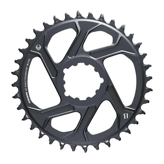 Eagle, Chainring, Teeth: 34, Speed: 11/12, BCD: Direct Mount, Aluminum, Lunar/Polar Grey, 6mm