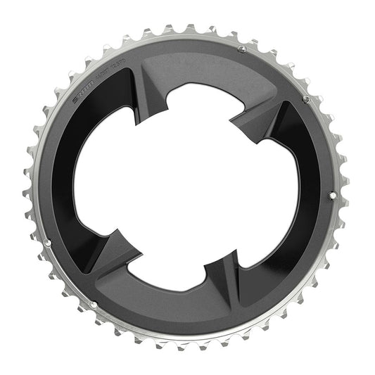 Rival D1 2x 107mm, Chainring, Teeth: 46, Speed: 12, BCD: 107mm, Bolts: 4, Aluminum, Black
