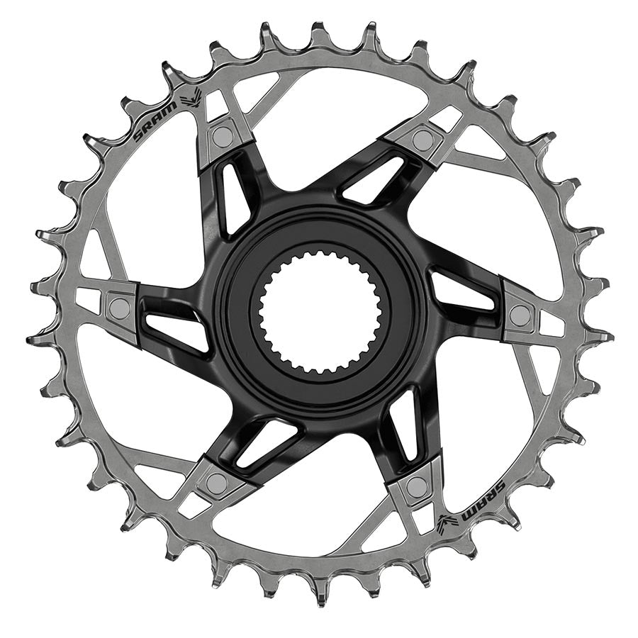 XX Eagle T-Type DM E-MTB Bosch, Chainring, Teeth: 34, Speed: 12, BCD: Direct Mount, Aluminum/Steel, Black