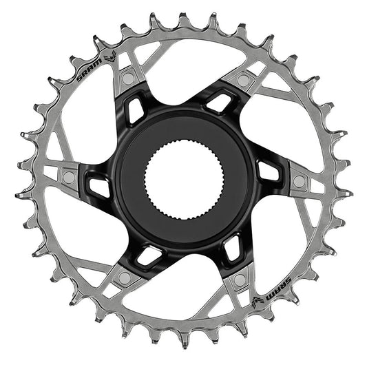 XX Eagle T-Type DM E-MTB STEPS, Chainring, Teeth: 34, Speed: 12, BCD: Direct Mount, Aluminum/Steel, Black