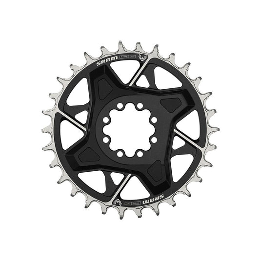 Eagle T-Type DM X0 3mm Offset, Chainring, Teeth: 30, Speed: 12, BCD: Direct Mount, Aluminum, Black