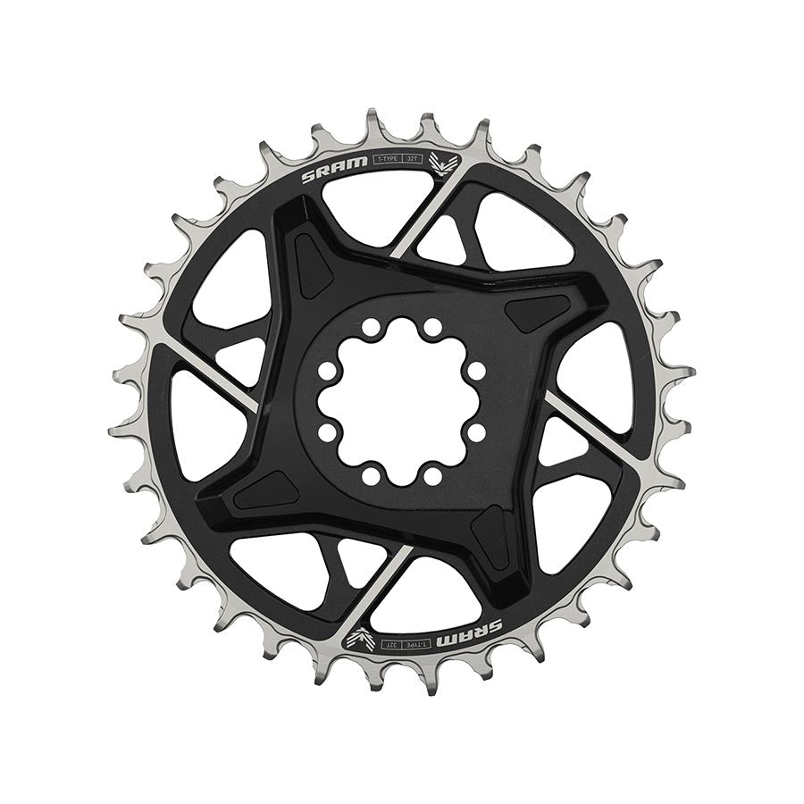 Eagle T-Type DM X0 3mm Offset, Chainring, Teeth: 32, Speed: 12, BCD: Direct Mount, Aluminum, Black
