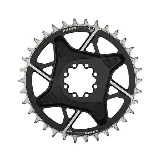 Eagle T-Type DM X0 3mm Offset, Chainring, Teeth: 34, Speed: 12, BCD: Direct Mount, Aluminum, Black