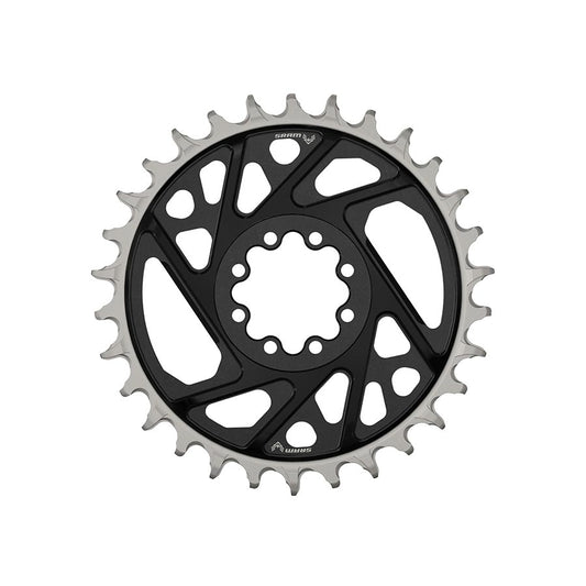Eagle T-Type DM XX 3mm Offset, Chainring, Teeth: 30, Speed: 12, BCD: Direct Mount, Aluminum, Black