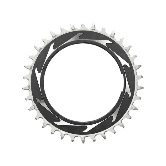 Eagle T-Type Thread Mount 3mm Offset, Chainring, Teeth: 34, Speed: 12, BCD: Thread Mount, Aluminum, Black