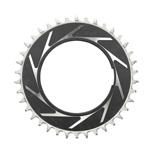 Eagle T-Type Thread Mount 3mm Offset, Chainring, Teeth: 38, Speed: 12, BCD: Thread Mount, Aluminum, Black