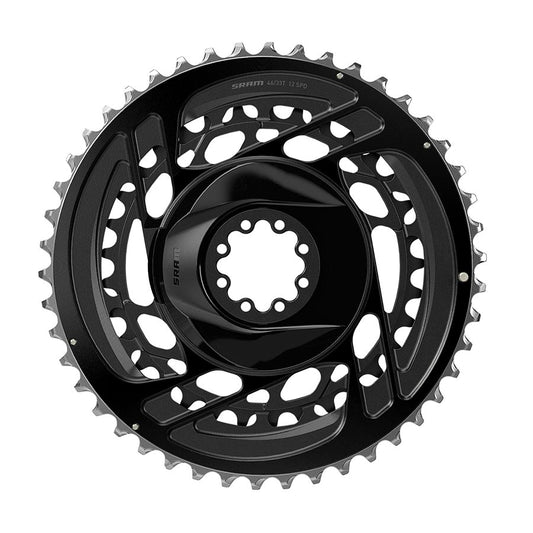 Force D2 2x Chainring Kit, Chainring, Teeth: 33/46, Speed: 12, BCD: Direct Mount, Aluminum, Black