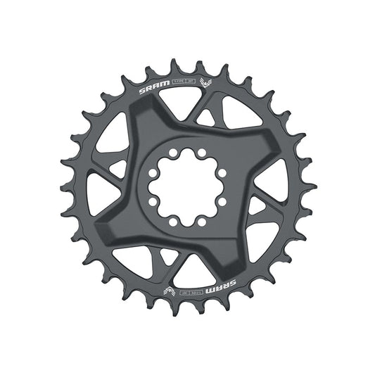 GX Eagle T-Type DM, Chainring, Teeth: 30, Speed: 12, BCD: Direct Mount SRAM 8 Bolt, Aluminum, Grey