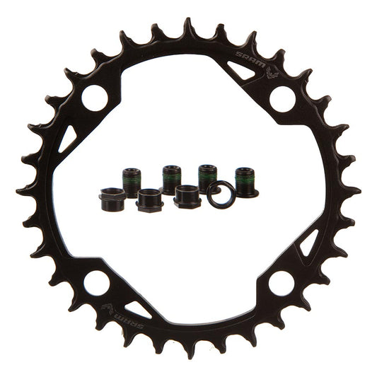 T-Type Light eMTB, Chainring, Teeth: 32, Speed: 12, BCD: 104, Bolts: 4, Aluminum, Black