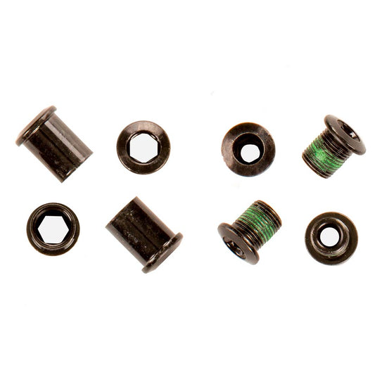 4 Bolt Bashguard Chainring Bolts, Chainring Hardware, Black, Kit