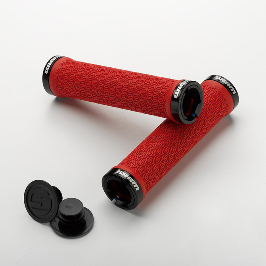 Lock-On, Grips, 130mm, Red, Pair