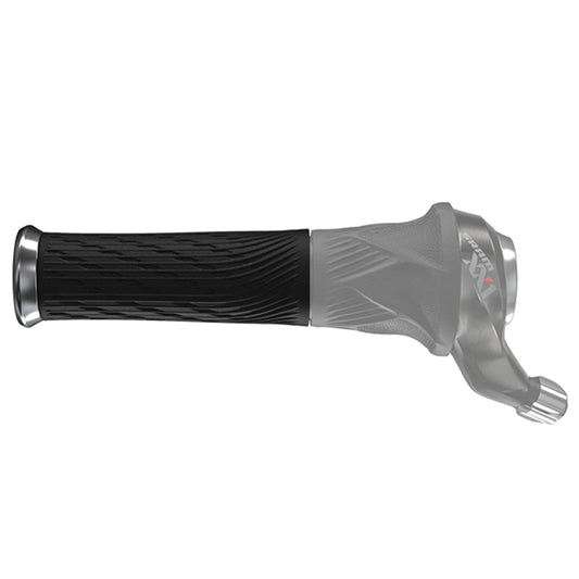 XX1 Lockings Gripshift, Grips, Black/Silver, Pair