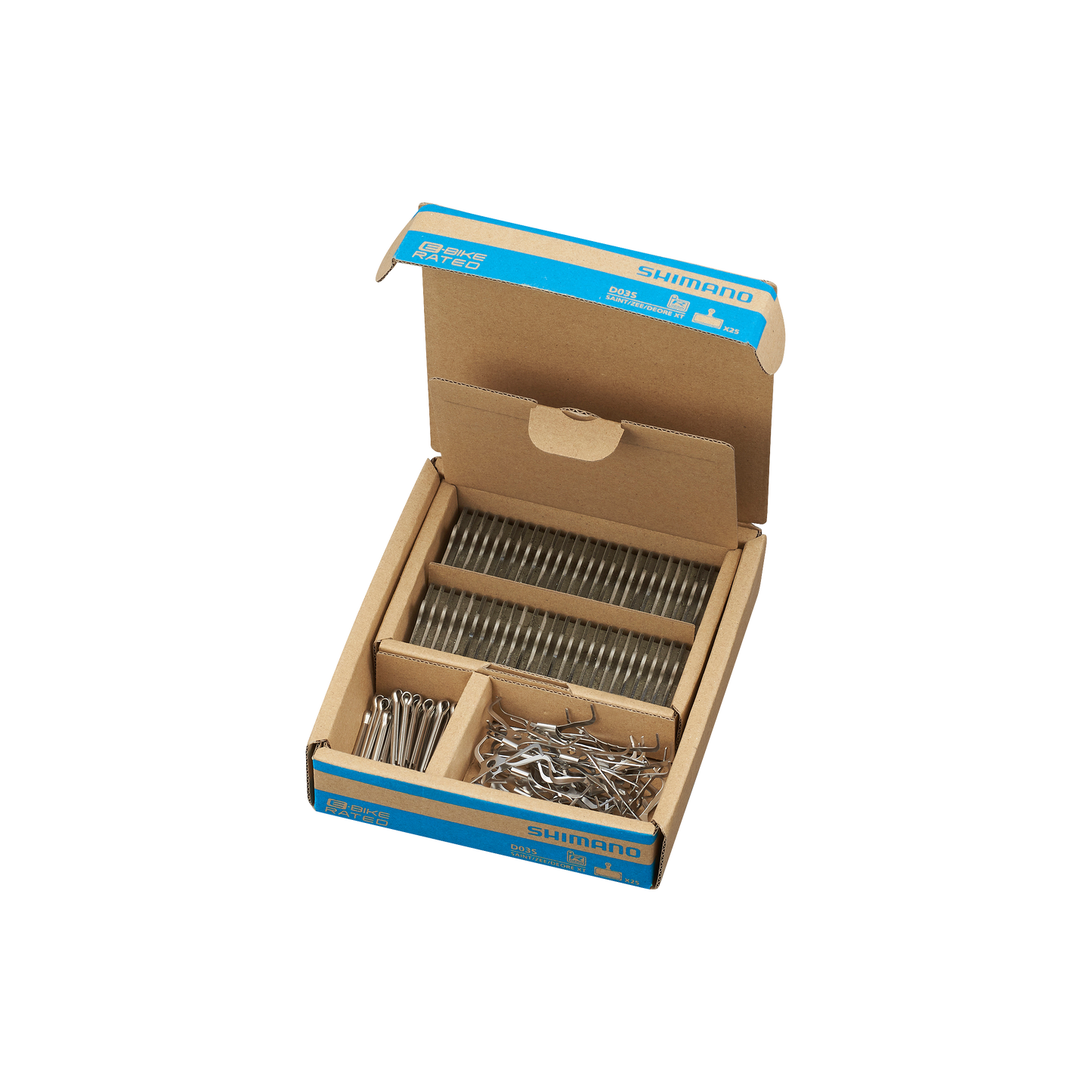 D03S-RX RESIN PAD W/O FIN, PAD SPRING, W/SPLIT PIN, 25 PAIRS